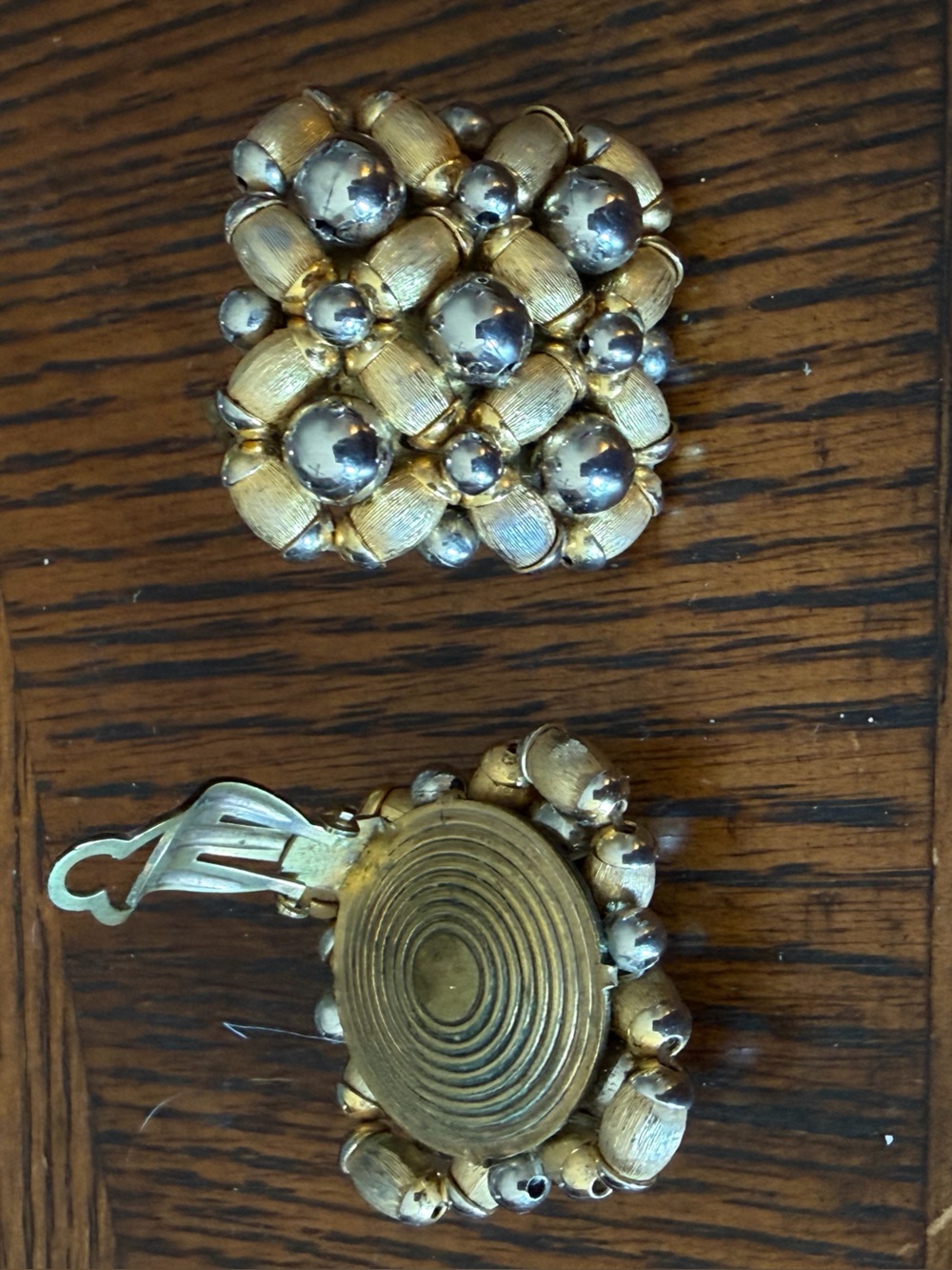 Gold-Tone Cluster Clip Earrings - Gold